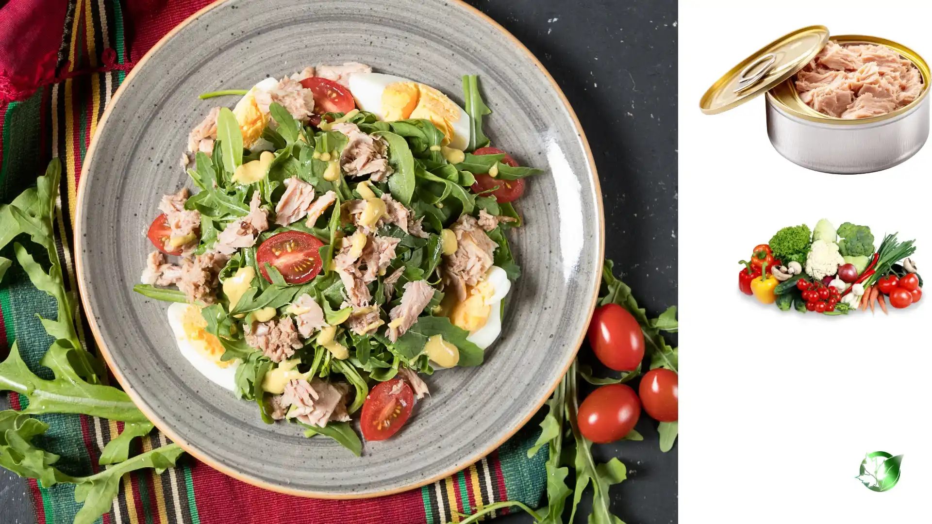 Commercial presentation of Tuna with Vegetables for wholesale product evaluation and buyer review.